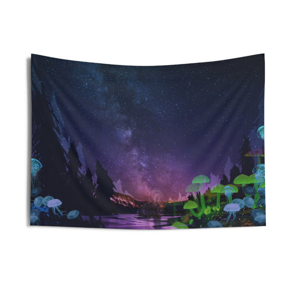 Forest Lake Indoor Wall Tapestries