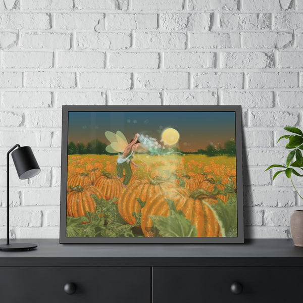 Pumpkin Fairy Framed Paper Posters