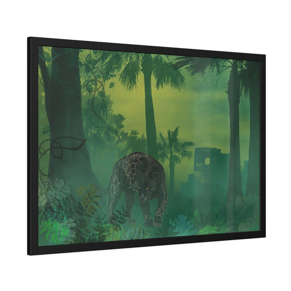 Jungle Panther Framed Paper Posters
