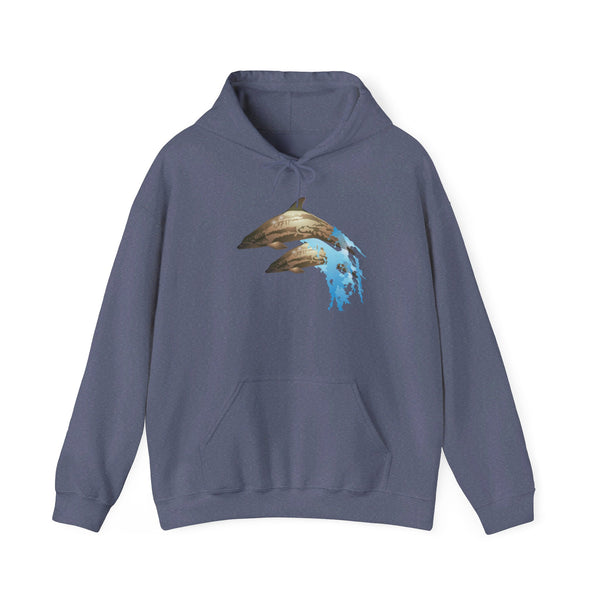Dolphin Love Unisex Heavy Blend™ Hooded Sweatshirt