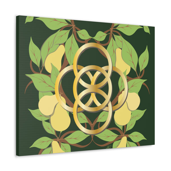 Five Golden Rings of Christmas  Canvas Gallery Wraps