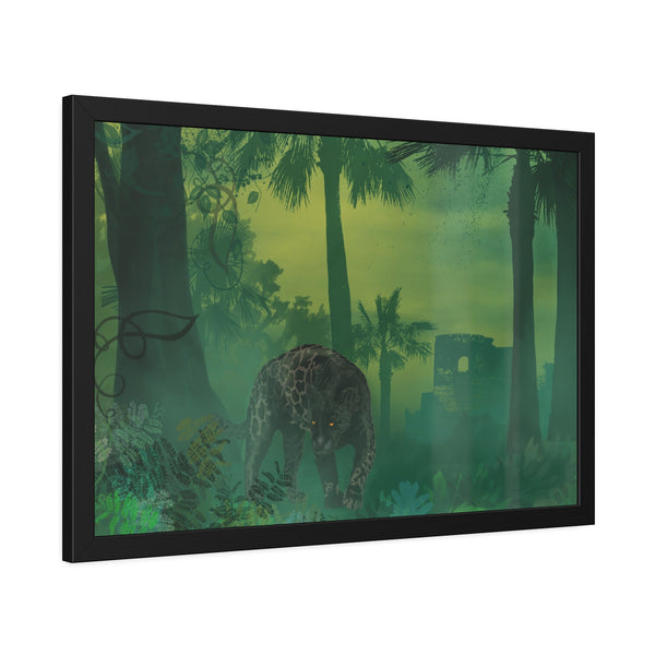 Jungle Panther Framed Paper Posters