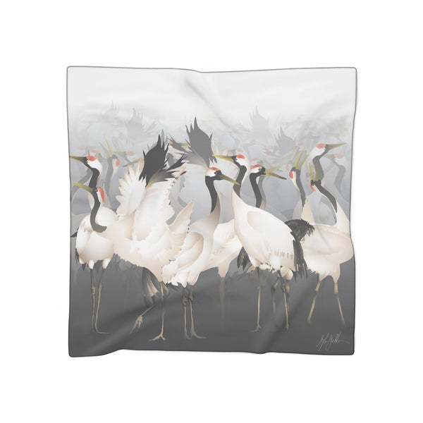 1000 Lucky Cranes Poly Scarf