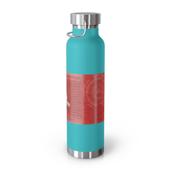 Love Cat Copper Vacuum Insulated Bottle, 22oz