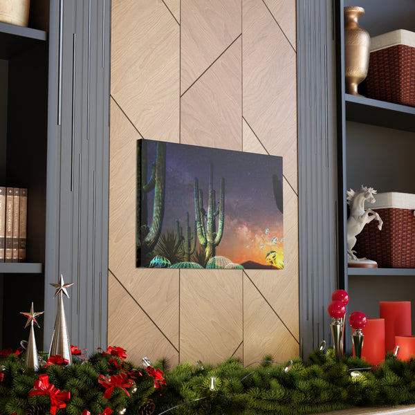 Cactus Glow Canvas Gallery Wraps