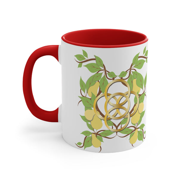 Five Golden Rings Accent Coffee Mug, 11oz