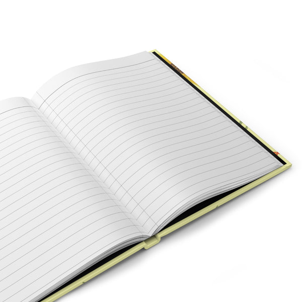 Sunflower Fairy Yellow Hardcover Journal Matte