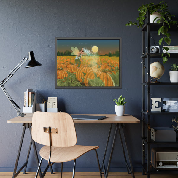 Pumpkin Fairy Framed Paper Posters