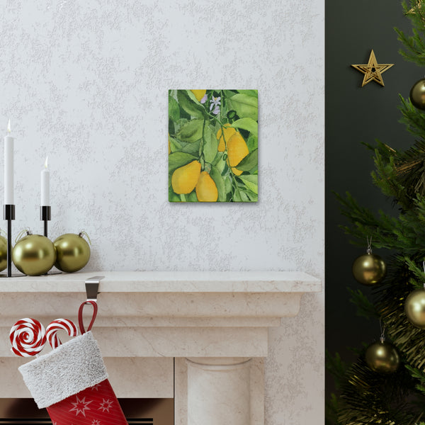 Watercolor Lemons Canvas Gallery Wraps