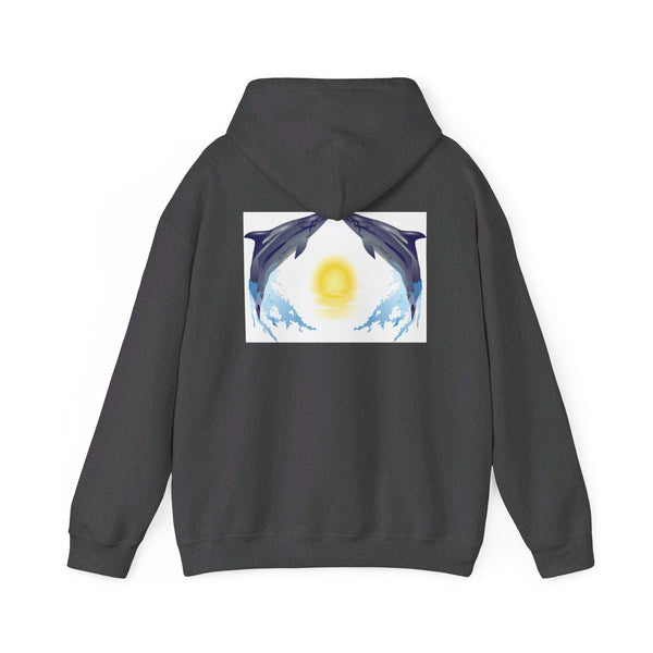 Dolphin Love Unisex Heavy Blend™ Hooded Sweatshirt