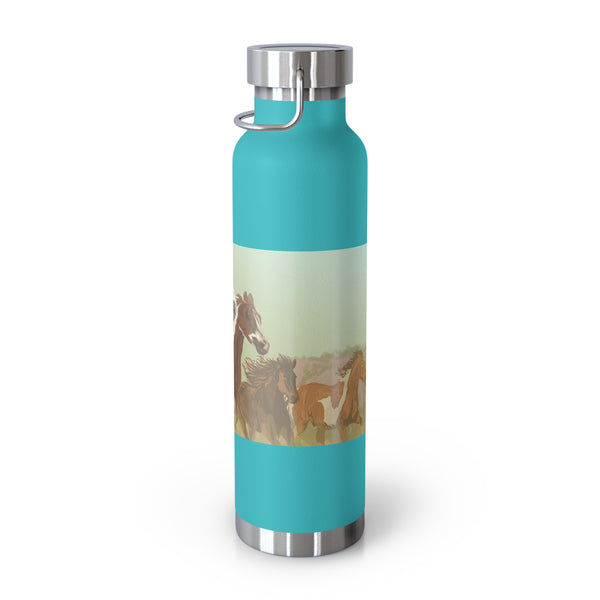 Mustangs Copper Vacuum Insulated Bottle, 22oz