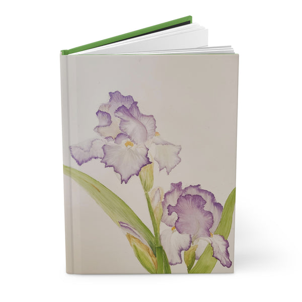 Purple Iris Hardcover Journal Matte