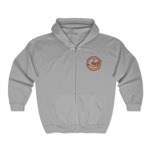 Lunar New Year of the Snake  Unisex Heavy Blend™ Full Zip Hooded Sweatshirt
