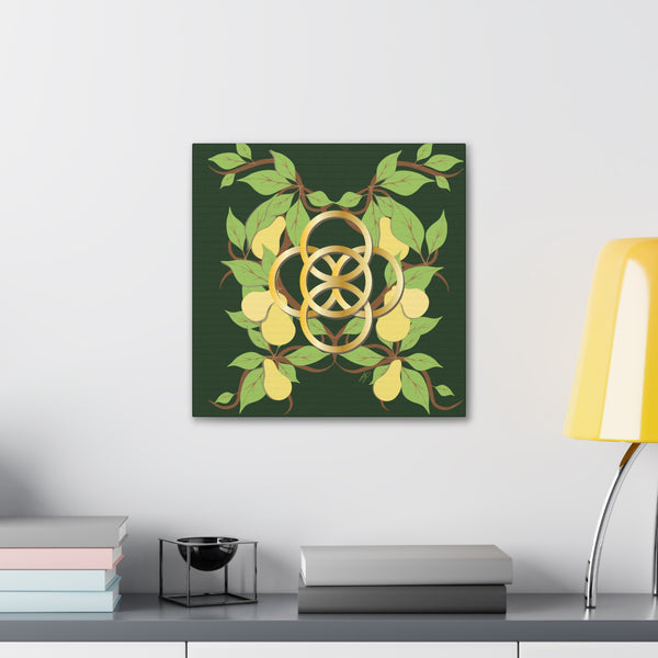 Five Golden Rings of Christmas  Canvas Gallery Wraps