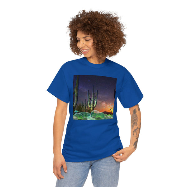 Cactus Glow Unisex Heavy Cotton Tee