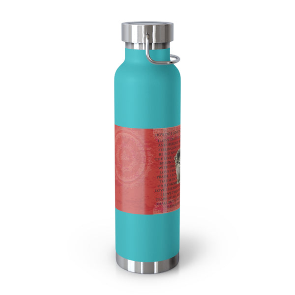 Love Cat Copper Vacuum Insulated Bottle, 22oz