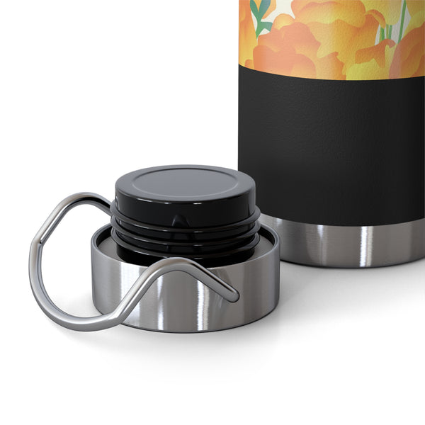 Poppies Copper Vacuum Insulated Bottle, 22oz