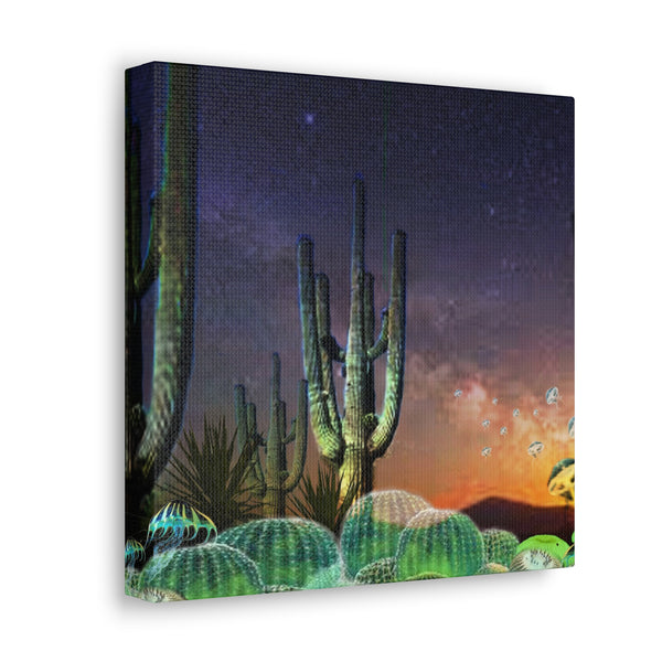 Cactus Glow Canvas Gallery Wraps