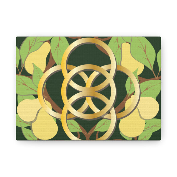 Five Golden Rings of Christmas  Canvas Gallery Wraps