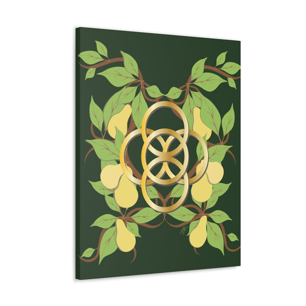 Five Golden Rings of Christmas  Canvas Gallery Wraps
