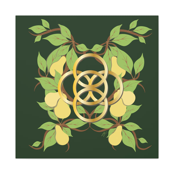 Five Golden Rings of Christmas  Canvas Gallery Wraps