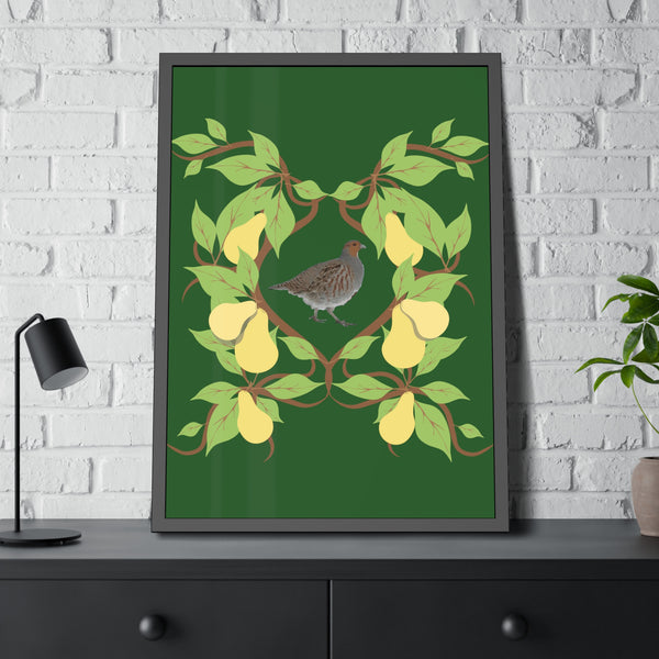 Partridge in a Pear Tree Framed Paper Posters