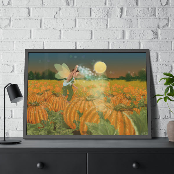 Pumpkin Fairy Framed Paper Posters