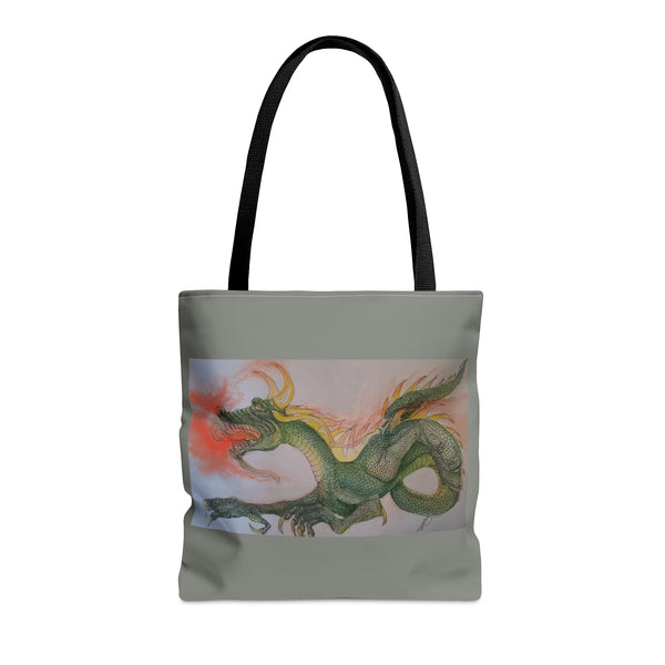 Doodle Dragon AOP Tote Bag
