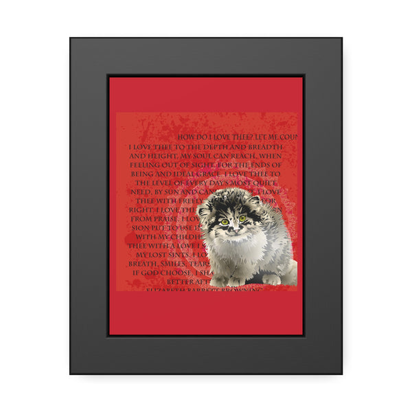 Love Pallas Cat Framed Paper Posters