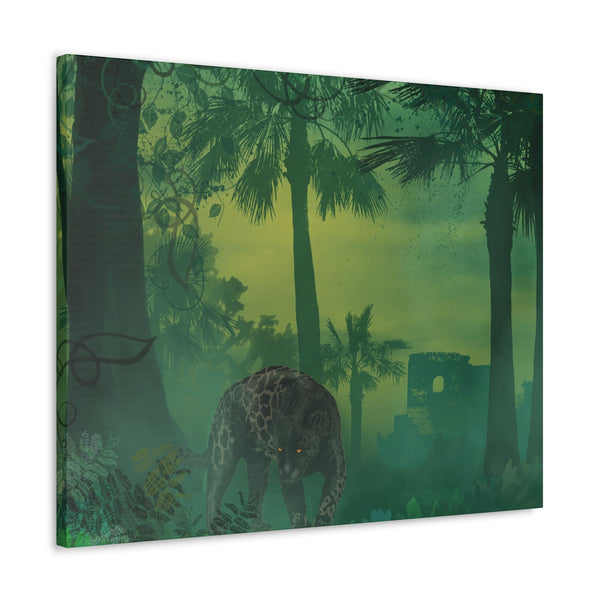 Jungle Panther Canvas Gallery Wraps