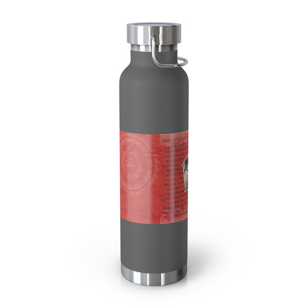 Love Cat Copper Vacuum Insulated Bottle, 22oz