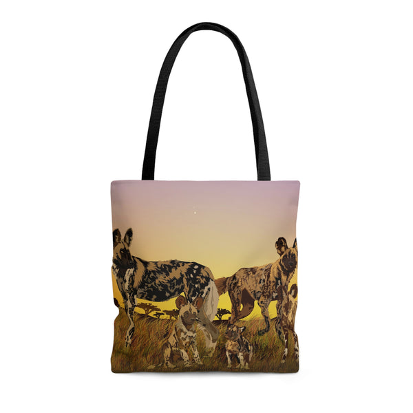 Wild Painted Dogs AOP Tote Bag