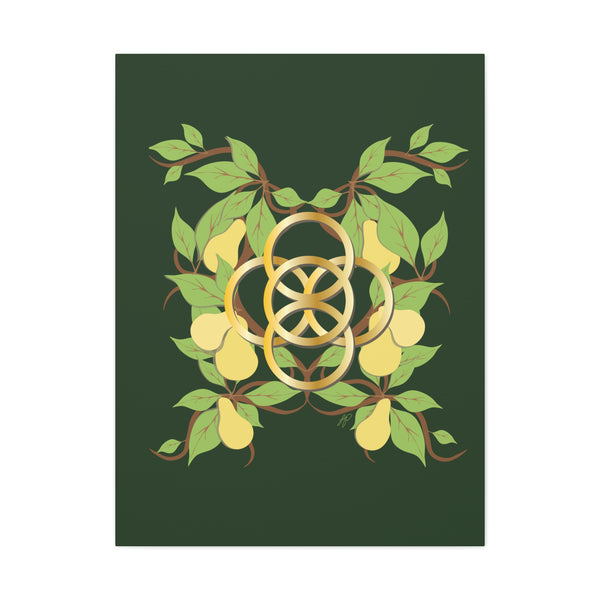 Five Golden Rings of Christmas  Canvas Gallery Wraps