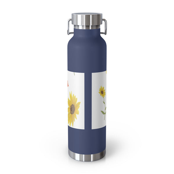 Sunflower Faerie Copper Vacuum Insulated Bottle, 22oz