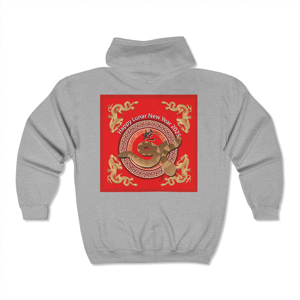 Lunar New Year of the Snake  Unisex Heavy Blend™ Full Zip Hooded Sweatshirt