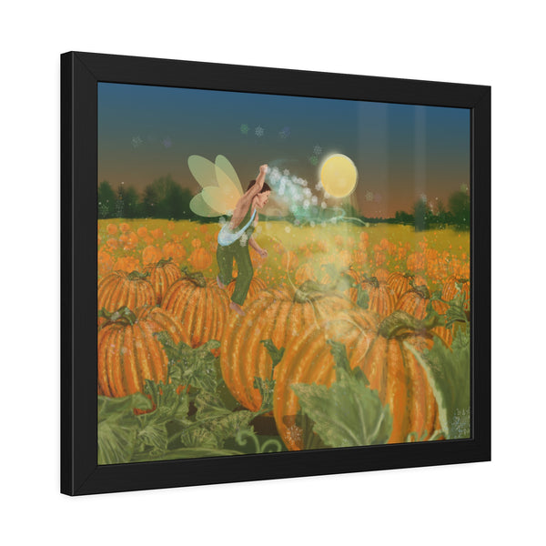 Pumpkin Fairy Framed Paper Posters
