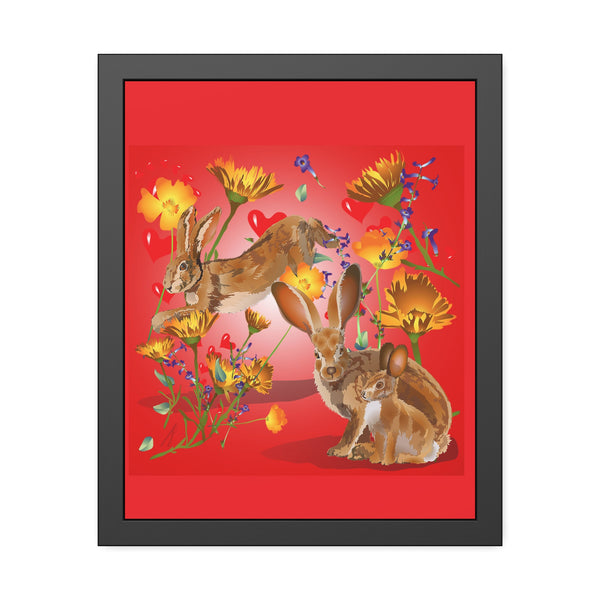 Jackrabbit Love Framed Paper Posters