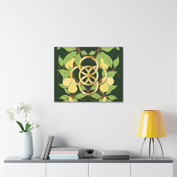 Five Golden Rings of Christmas  Canvas Gallery Wraps