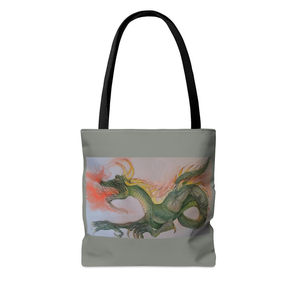 Doodle Dragon AOP Tote Bag