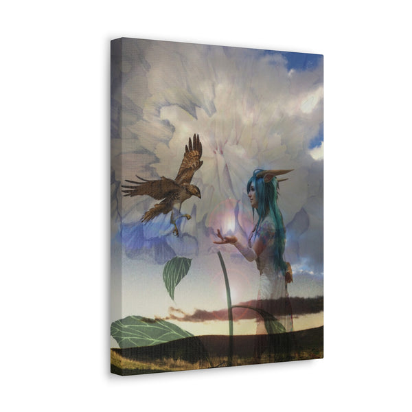 Hawk Goddess Canvas Gallery Wraps
