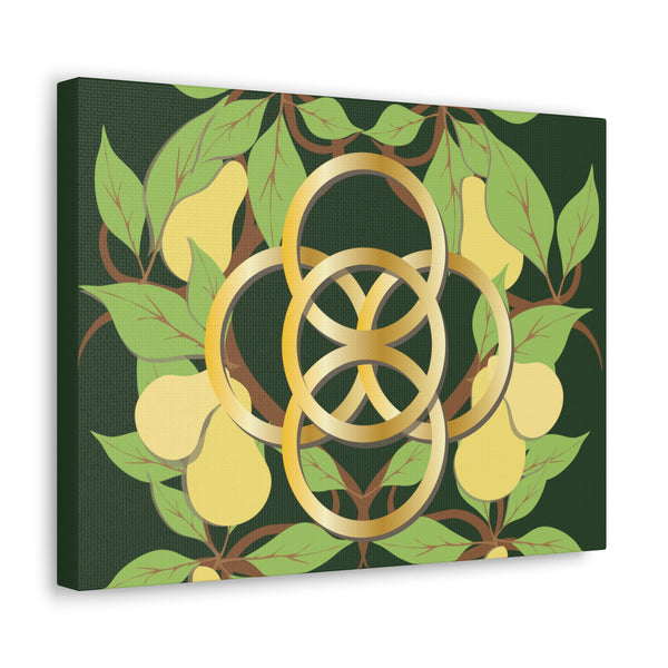 Five Golden Rings of Christmas  Canvas Gallery Wraps