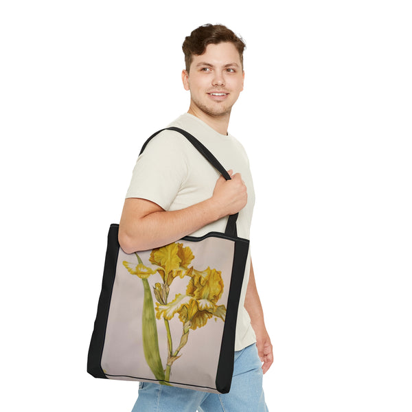 Yellow Iris AOP Tote Bag