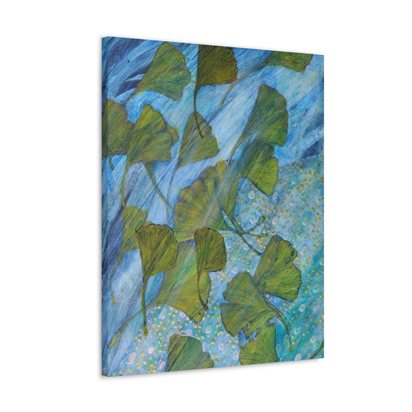 Ginkgo Leaves with Water Dragon  Canvas Gallery Wraps
