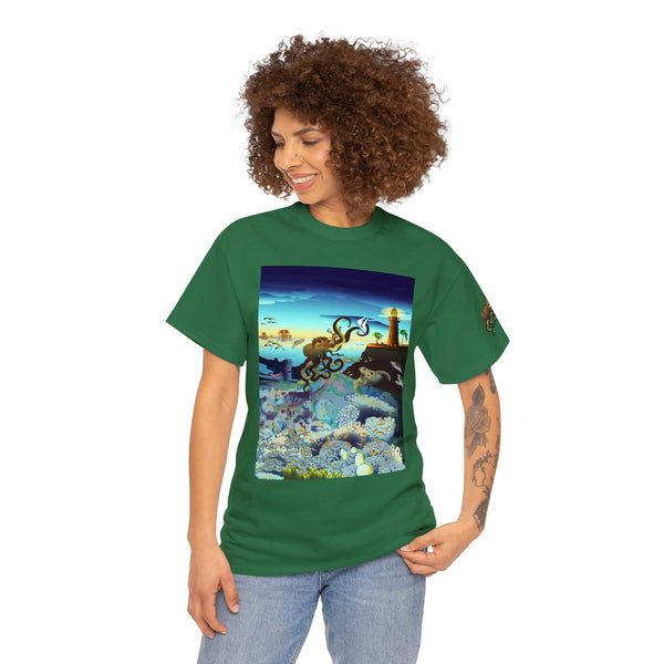 Above and Below Unisex Heavy Cotton Tee