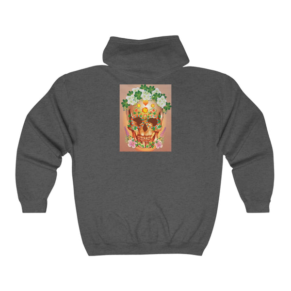 Dia de Muertos Unisex Heavy Blend™ Full Zip Hooded Sweatshirt