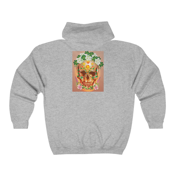 Dia de Muertos Unisex Heavy Blend™ Full Zip Hooded Sweatshirt