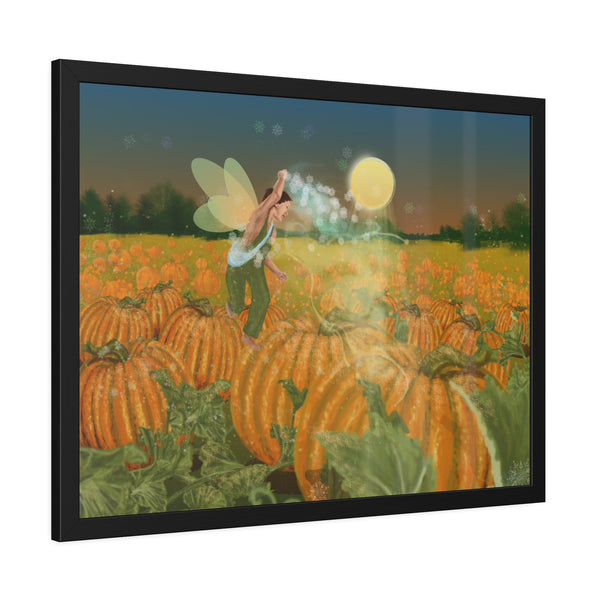 Pumpkin Fairy Framed Paper Posters