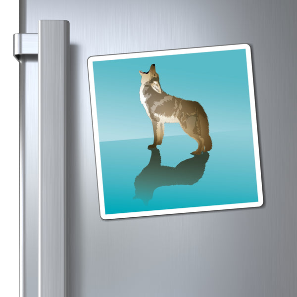 Howling Coyote Magnet