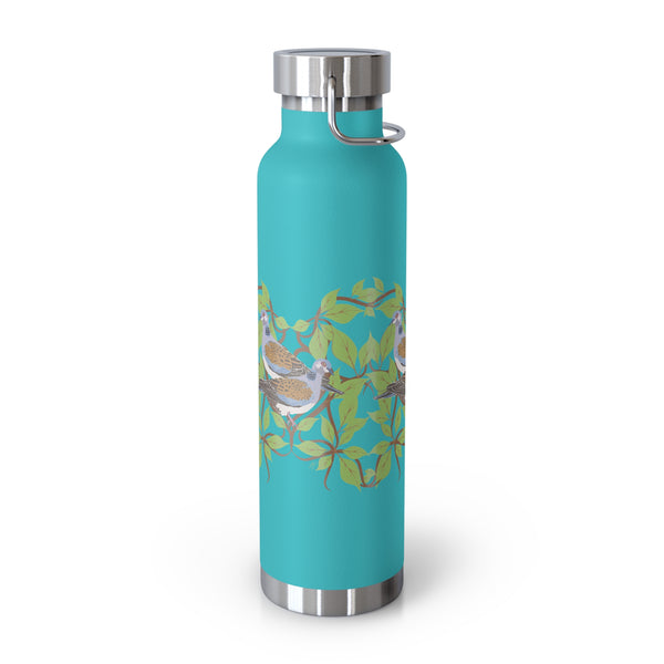 Two Turtle Doves Copper Vacuum Insulated Bottle, 22oz