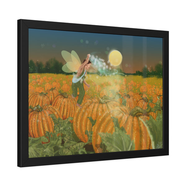 Pumpkin Fairy Framed Paper Posters